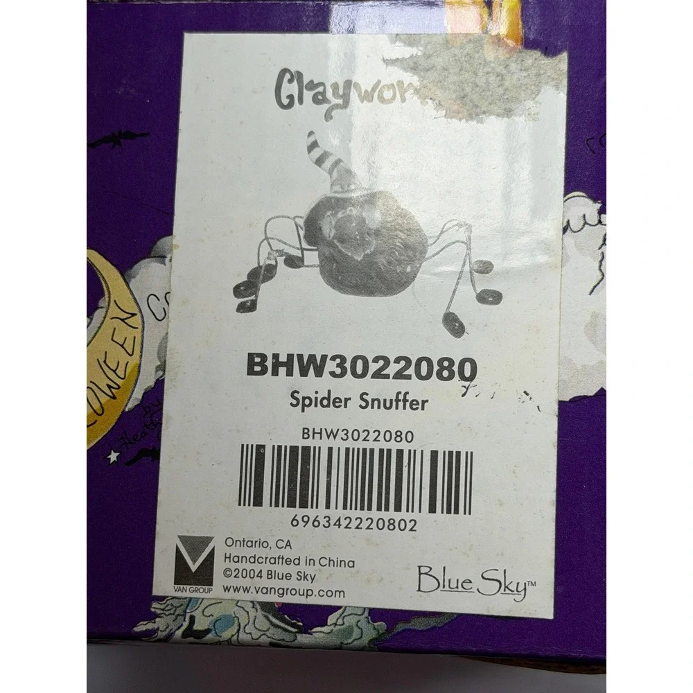 Blue Sky Clayworks Heather Goldminc Spider Snuffer Halloween BHW30222080 2004
